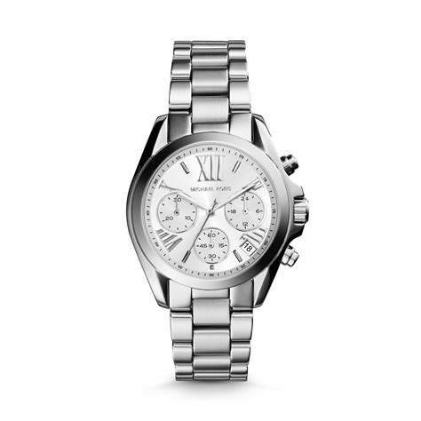 michael kors mini bradshaw silver watch